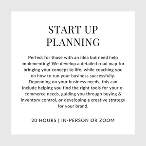 Start Up Planning
